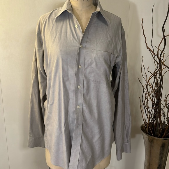 Joseph & Feiss Other - Joseph & Feiss grey cotton non-iron fitted dress shirt